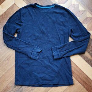 Sonoma Boys Navy Blue Waffle Knit Jersey Size XL